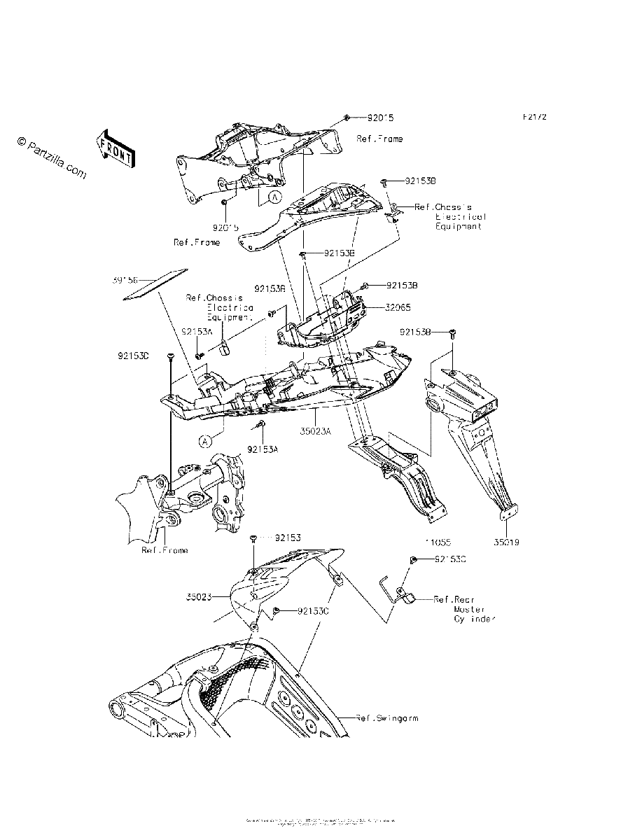 Diagrama de REAR FENDER S