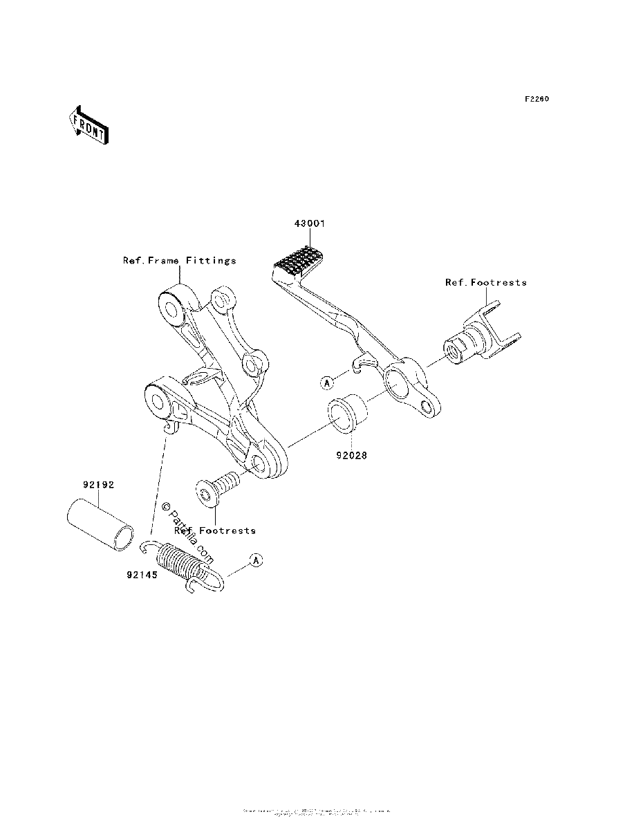 Diagrama de BRAKE PEDAL