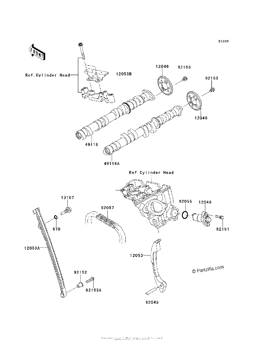 Diagrama de CAMSHAFT S TENSIONER
