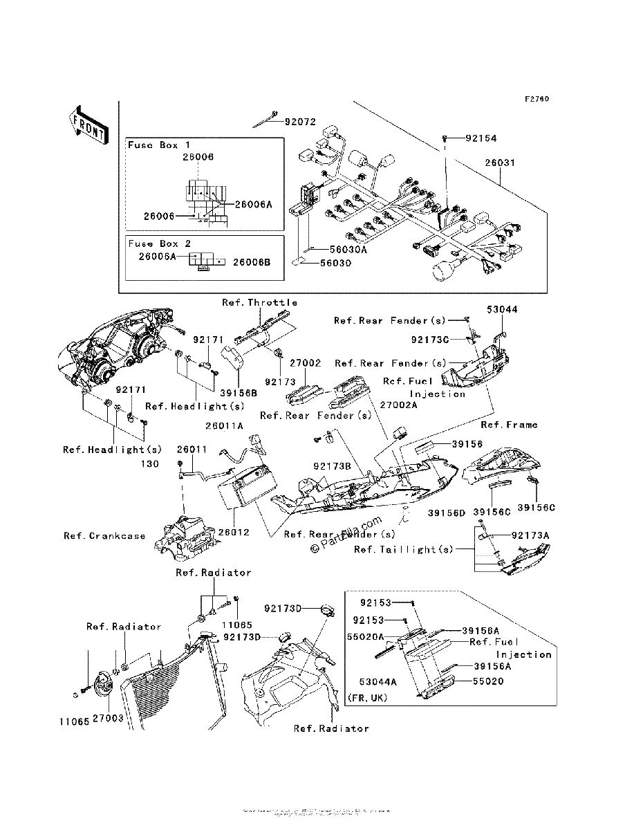 Diagrama de CHASSIS ELECTRICAL EQUIPMENT