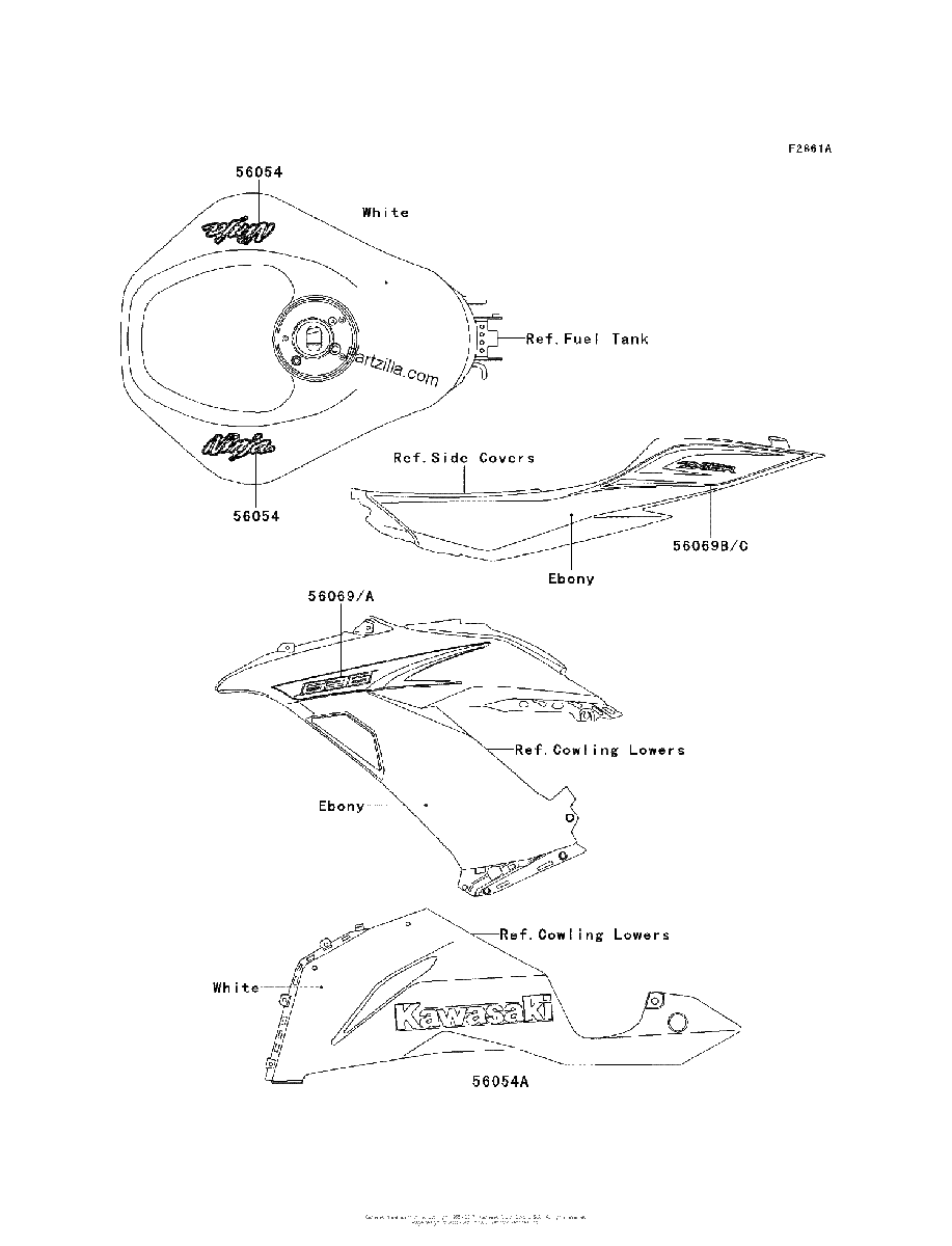 Diagrama de DECALS WHITE