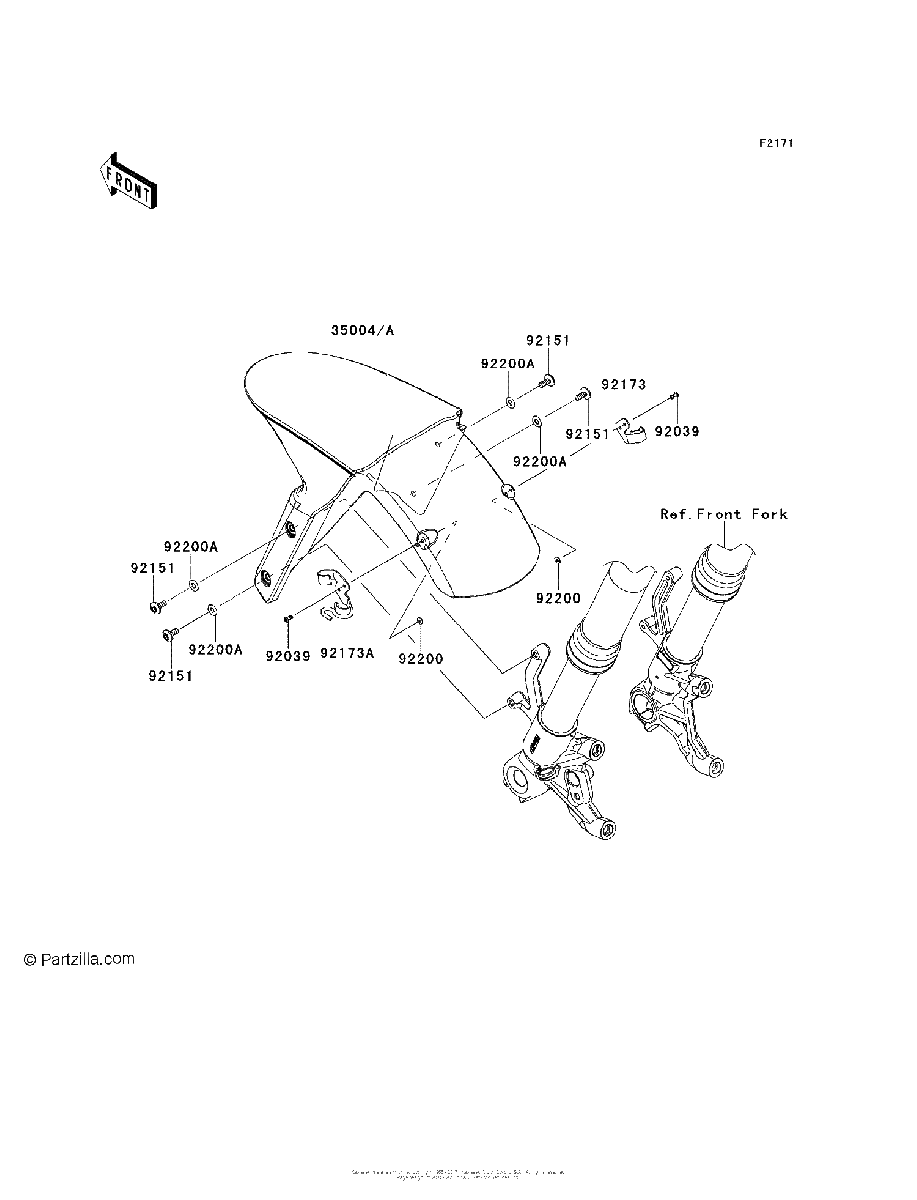 Diagrama de FRONT FENDER S