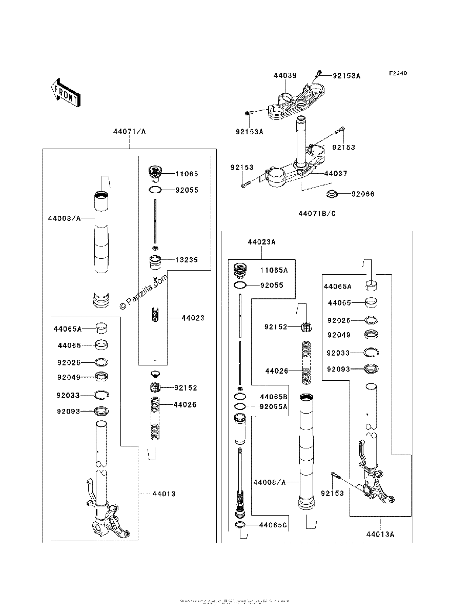 Diagrama de FRONT FORK