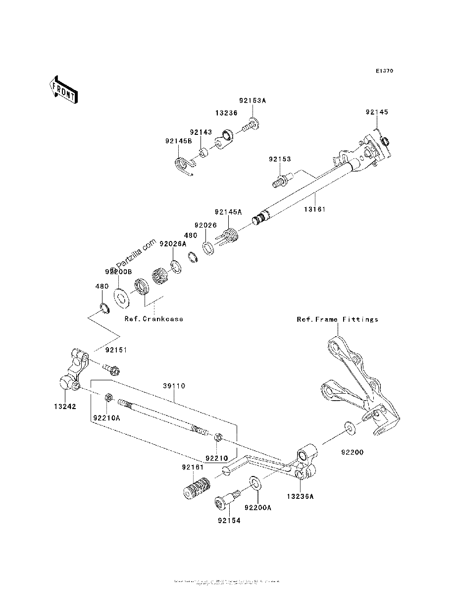 Diagrama de GEAR CHANGE MECHANISM