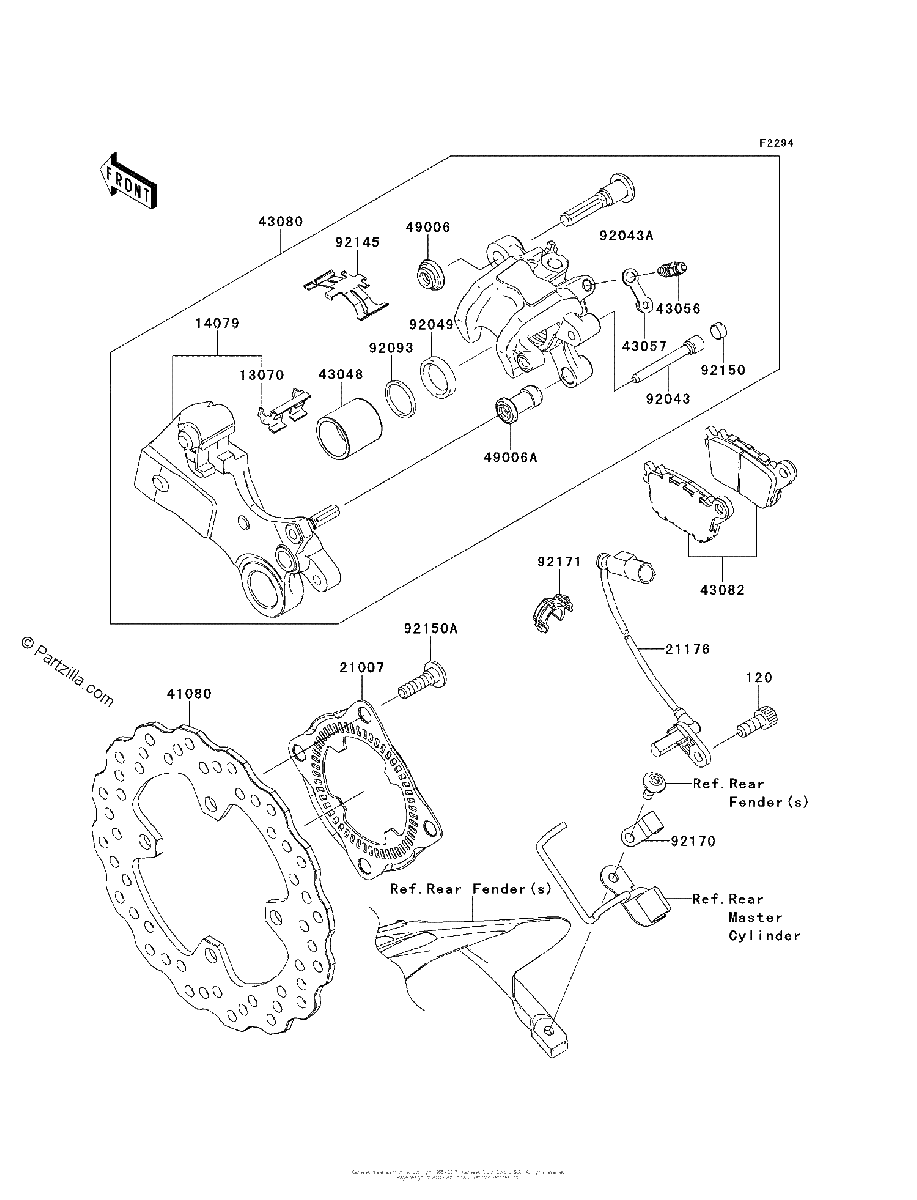 Diagrama de REAR BRAKE