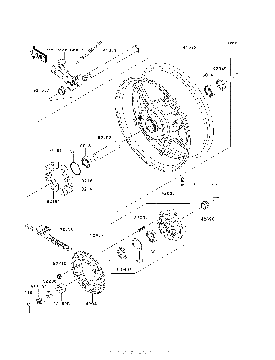 Diagrama de REAR HUB