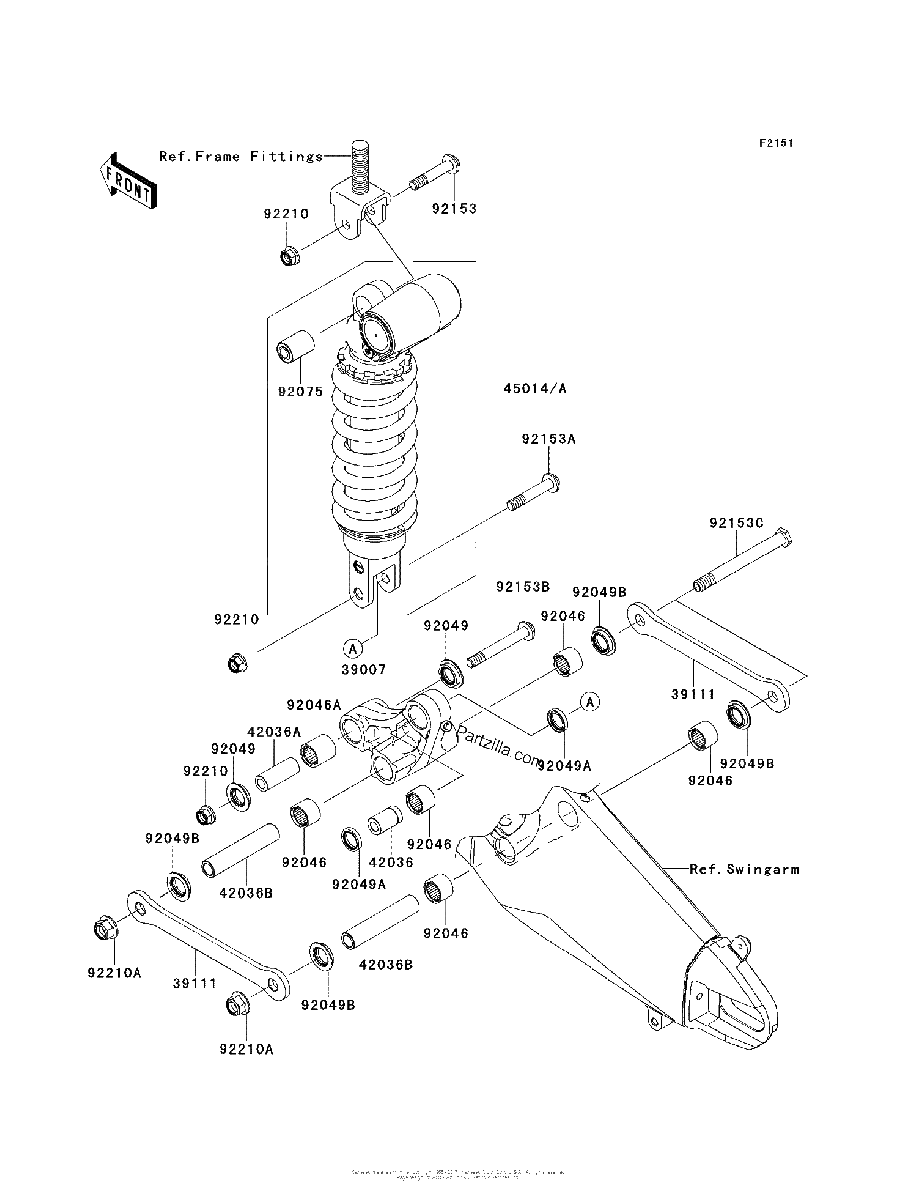 Diagrama de SUSPENSION SHOCK ABSORBER