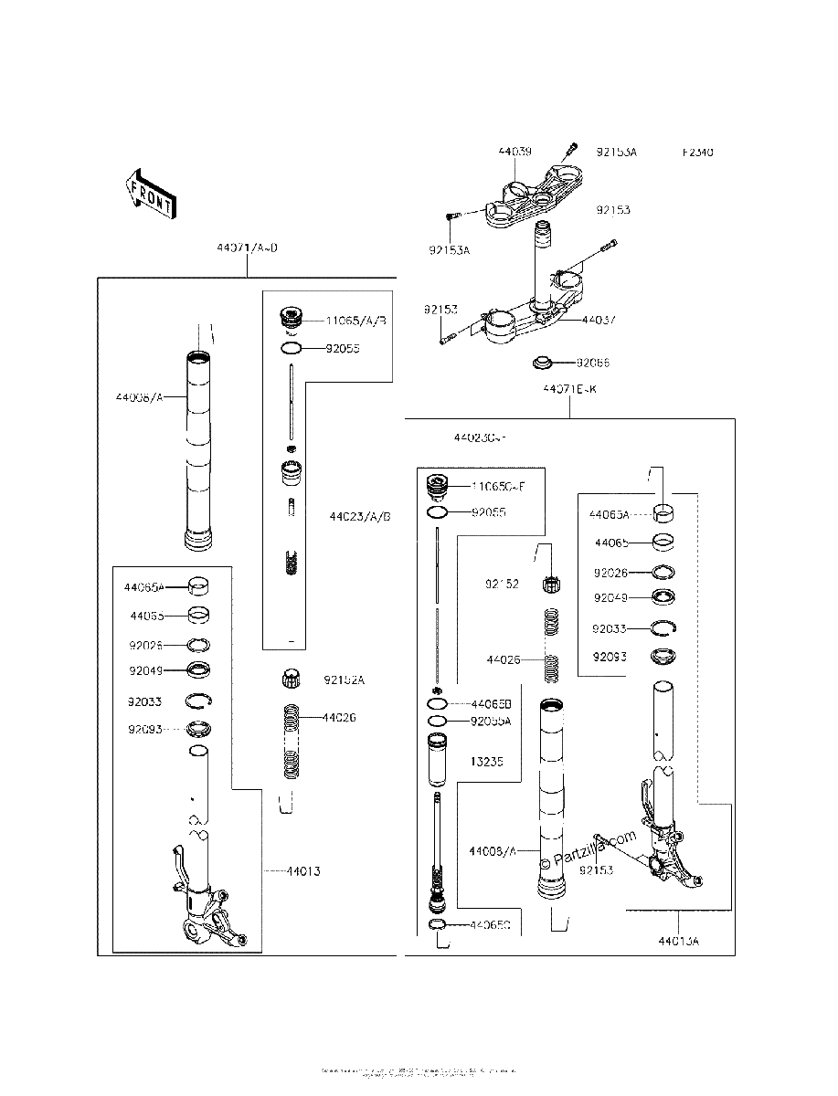 Diagrama de FRONT FORK