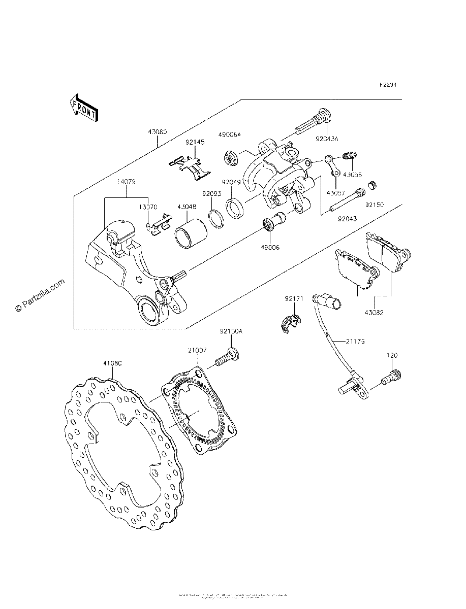 Diagrama de REAR BRAKE