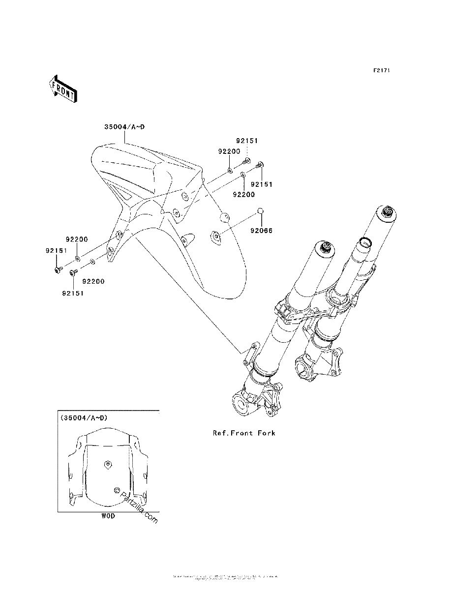 Diagrama de FRONT FENDER S