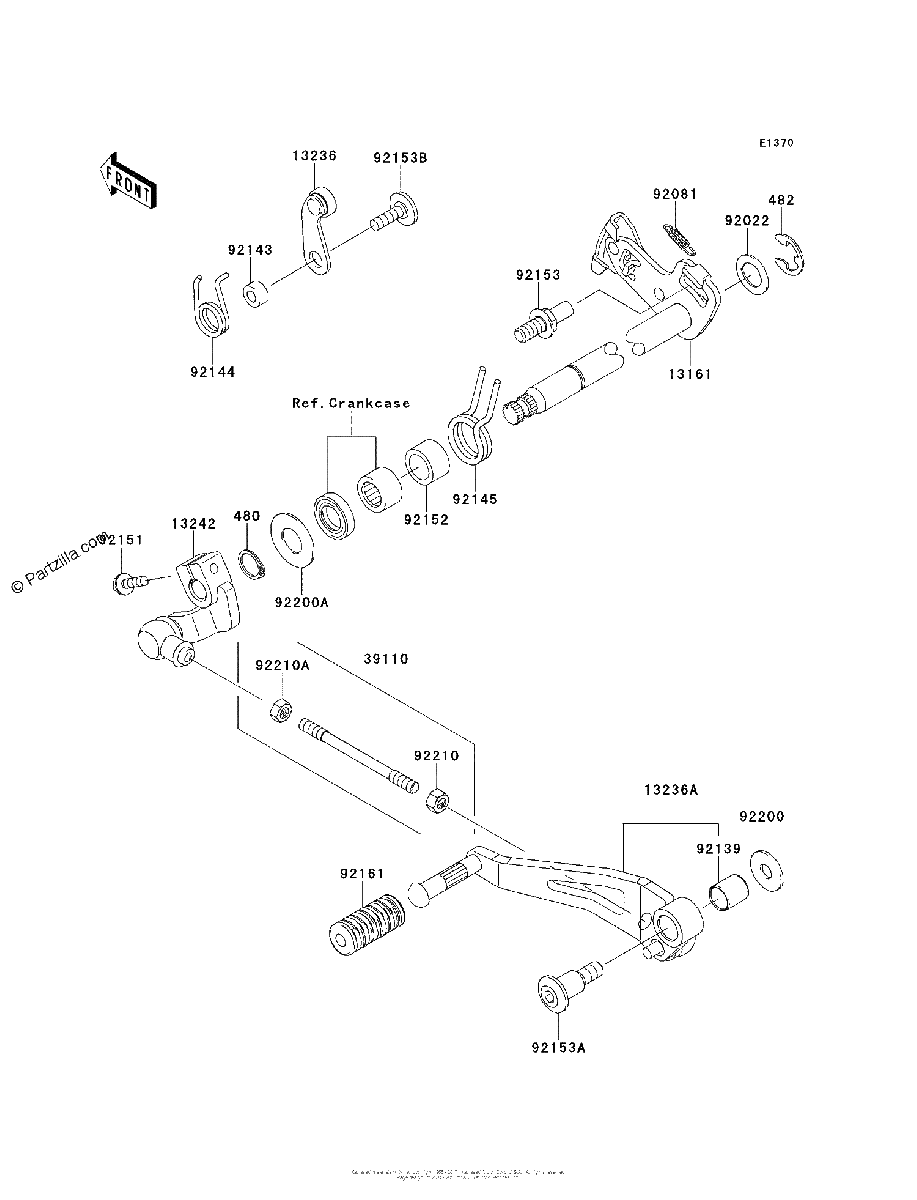 Diagrama de GEAR CHANGE MECHANISM