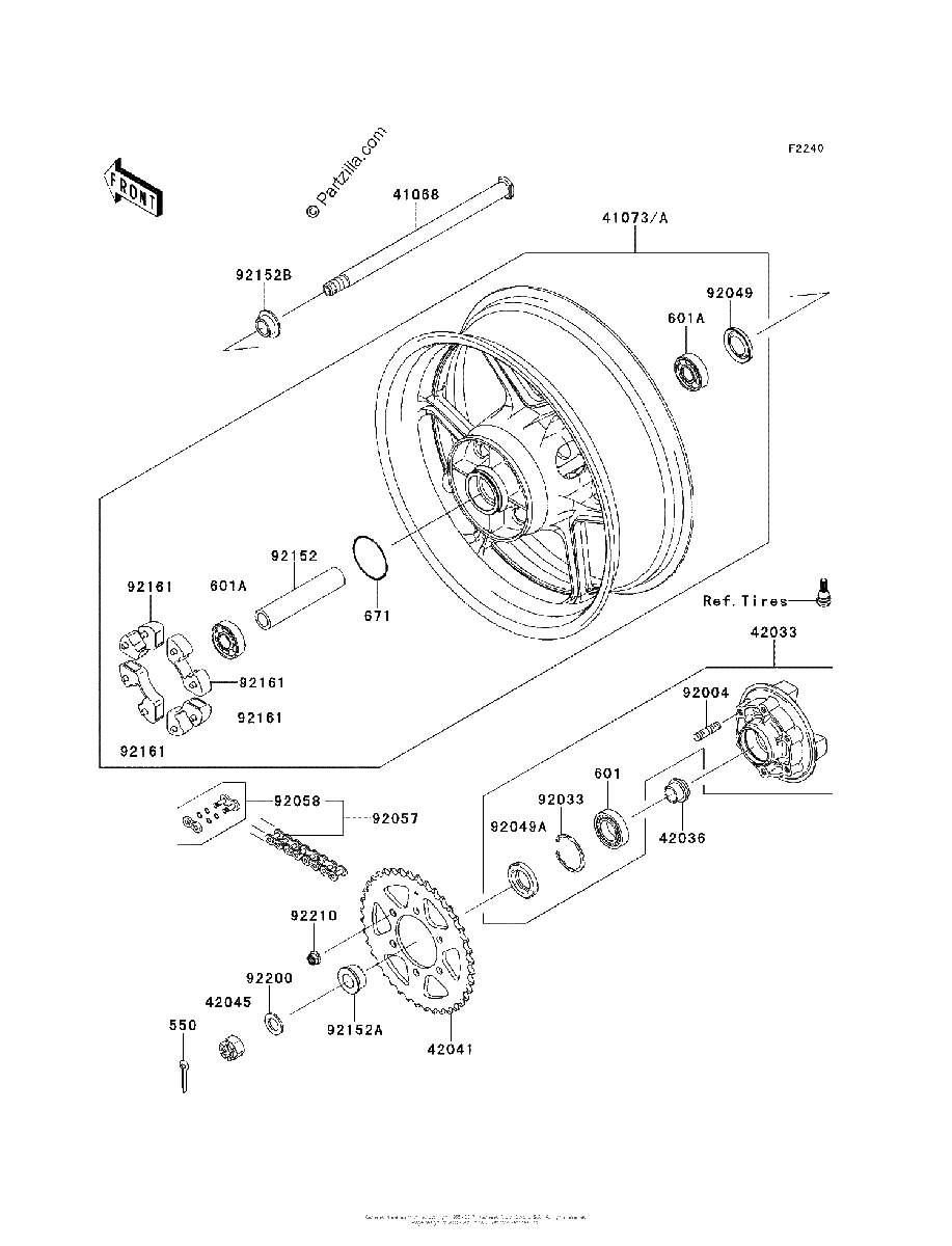 Diagrama de REAR HUB