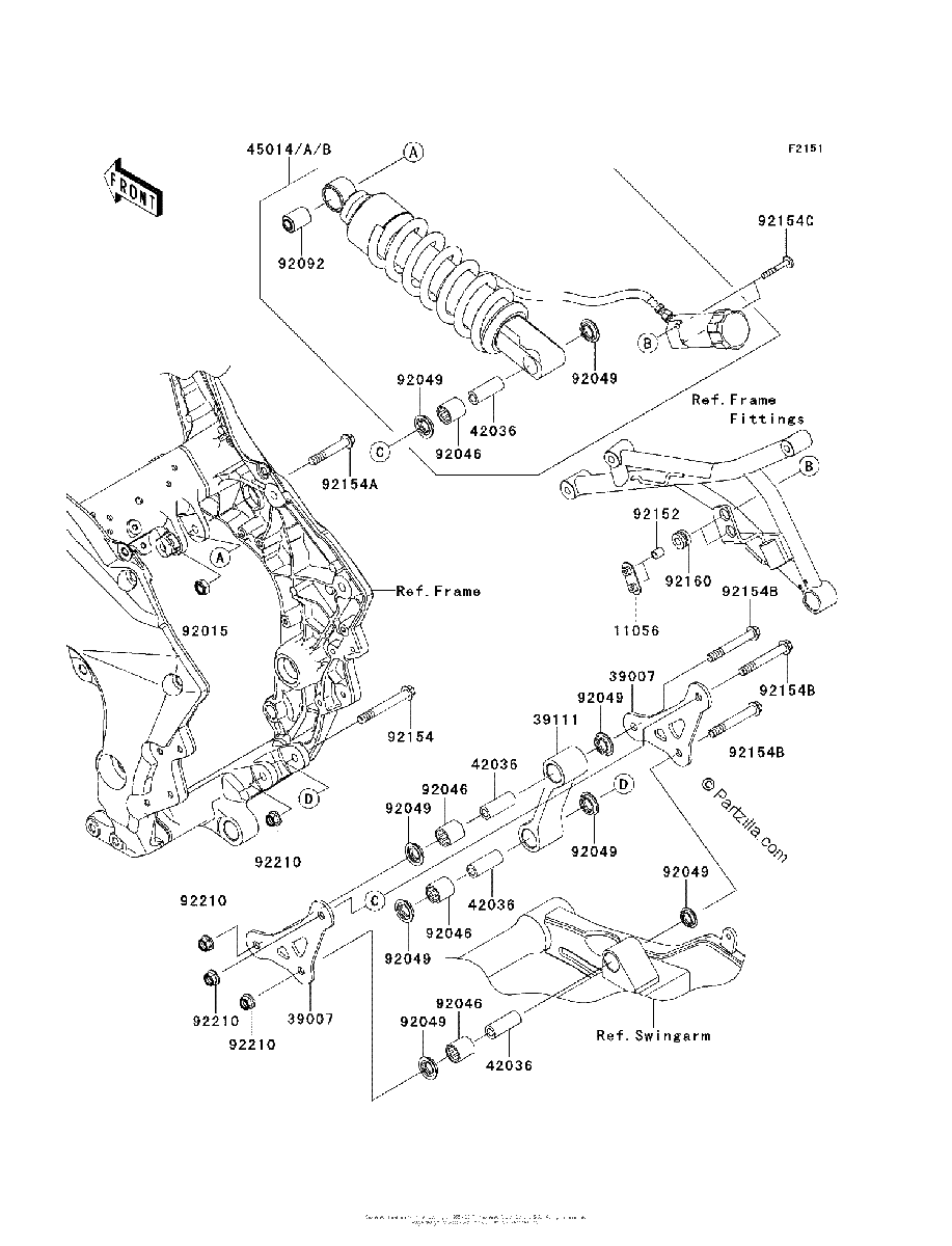 Diagrama de SUSPENSION SHOCK ABSORBER