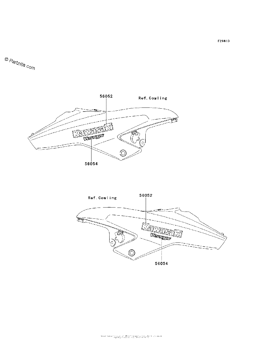 Diagrama de DECALS WHITE CDF CA US