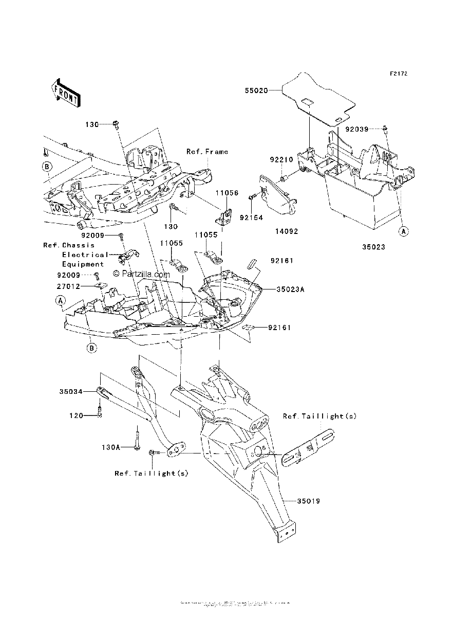 Diagrama de REAR FENDER S