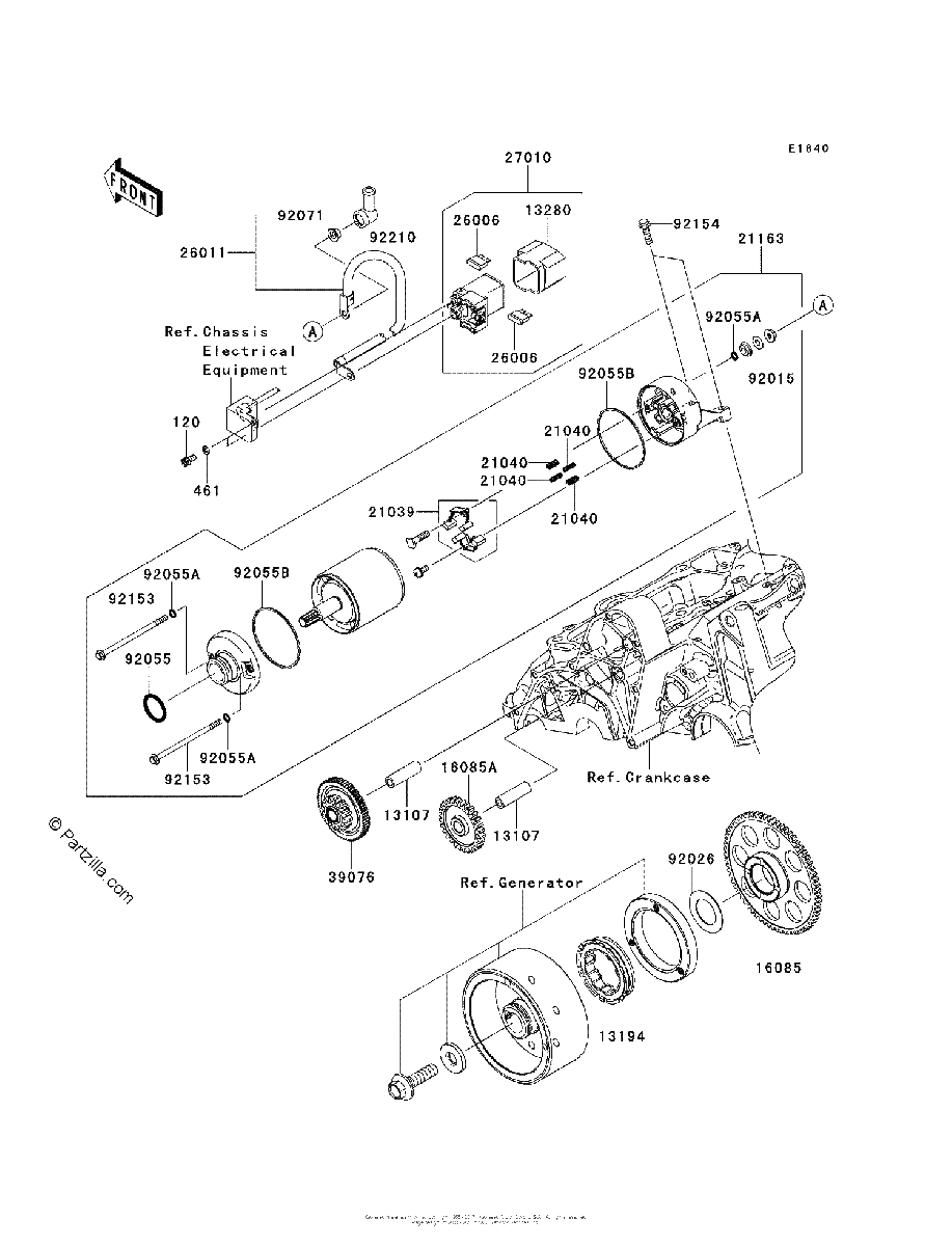 Diagrama de STARTER MOTOR