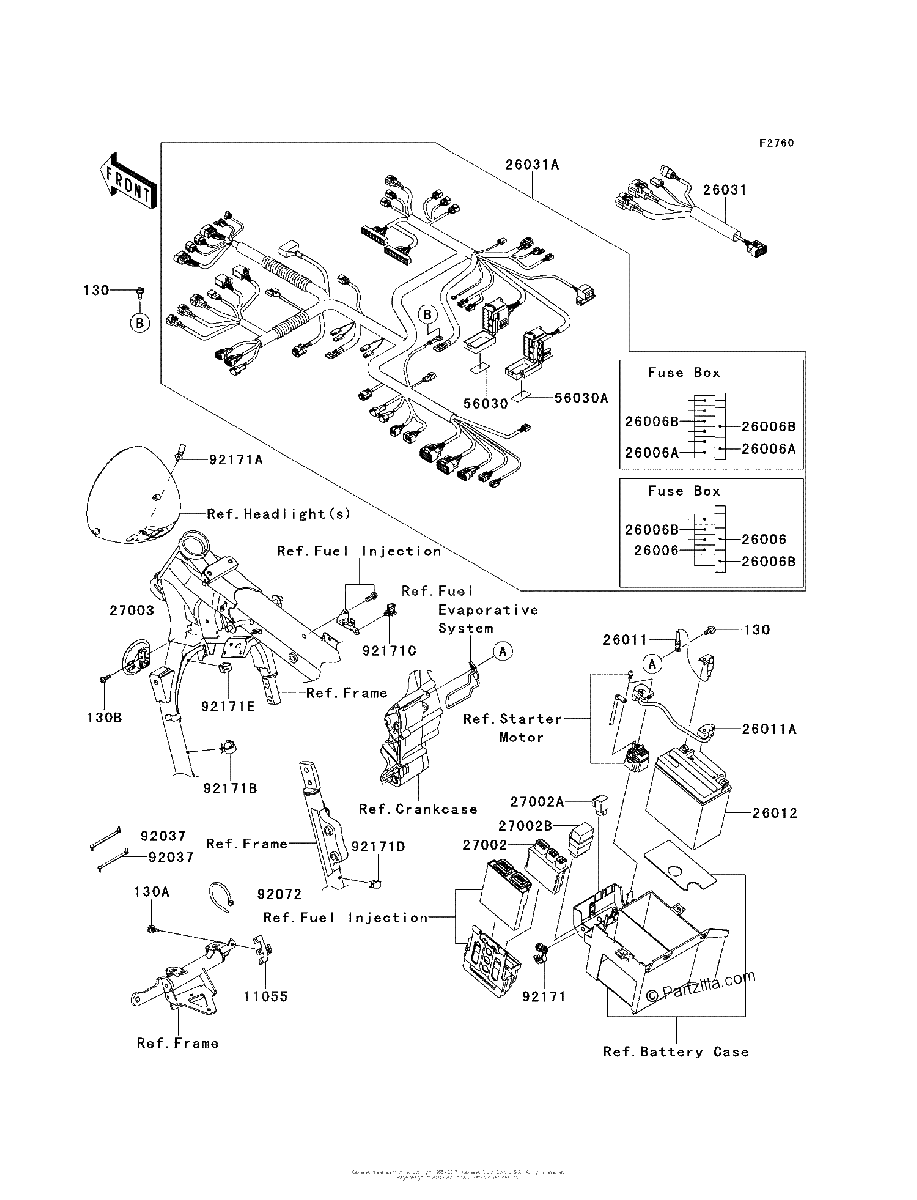 Diagrama de CHASSIS ELECTRICAL EQUIPMENT