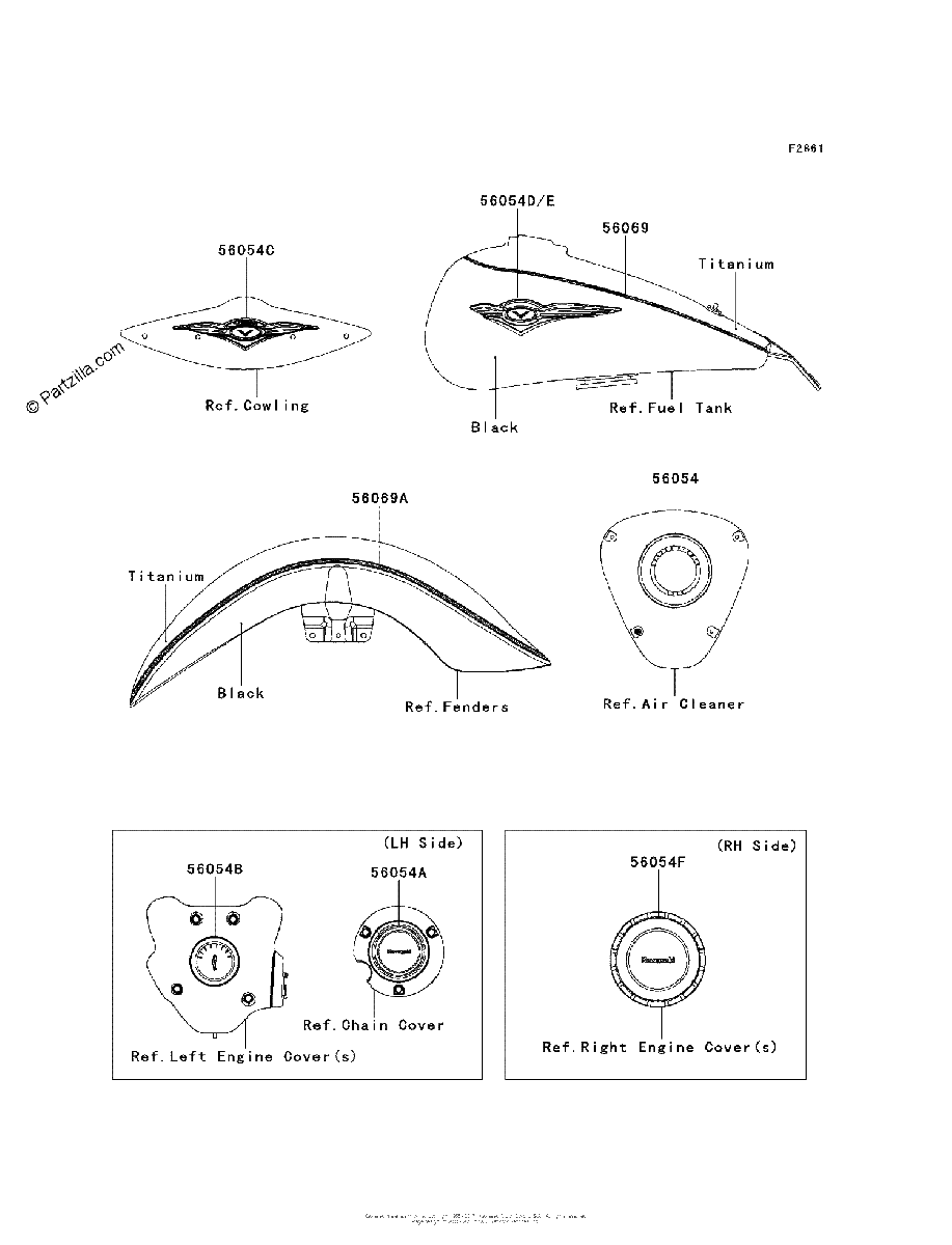 Diagrama de DECALS BLACK TITANIUM