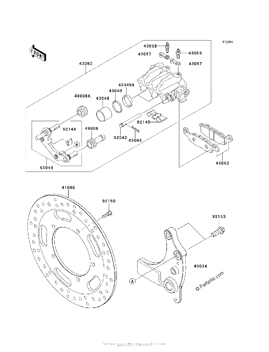Diagrama de REAR BRAKE