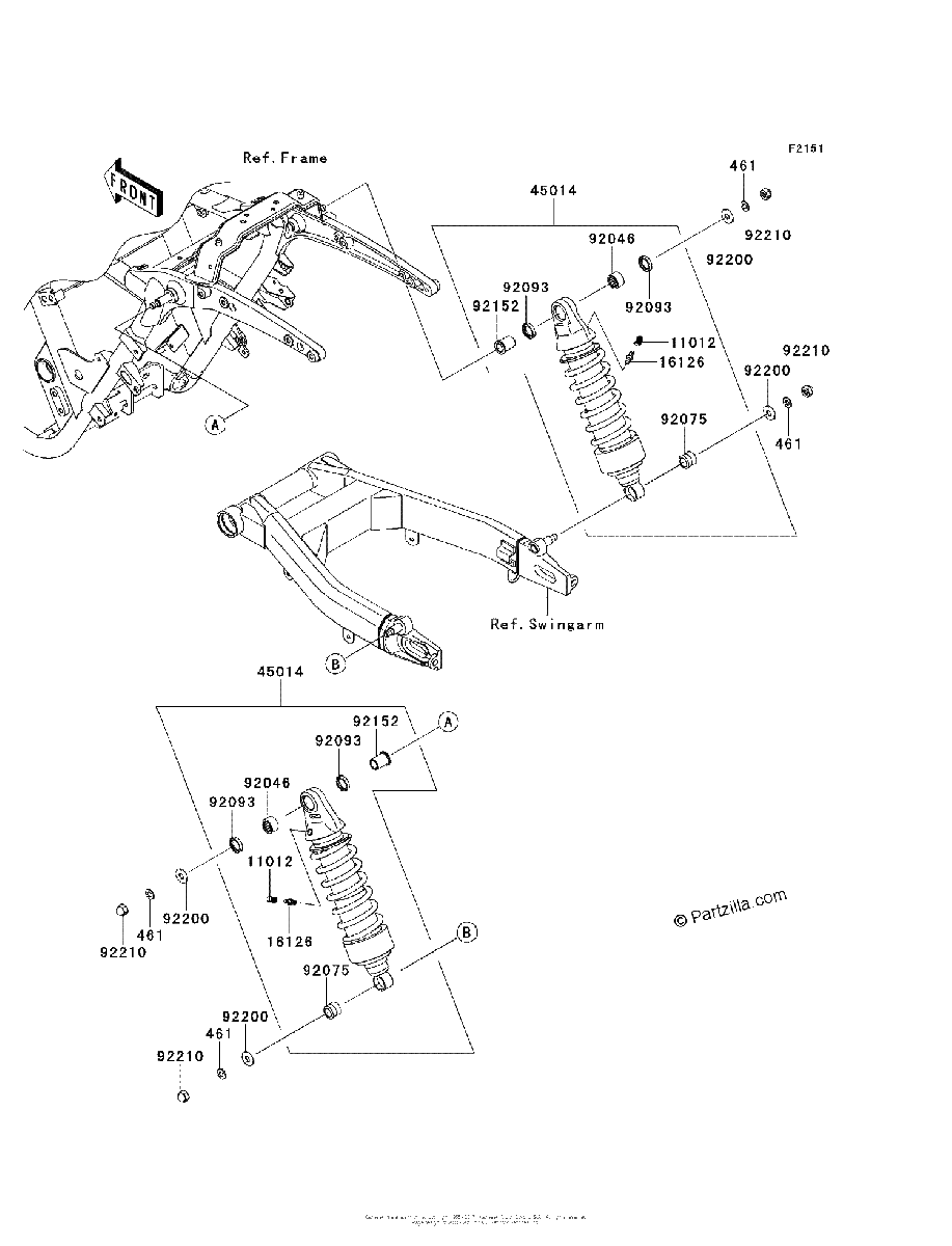 Diagrama de SUSPENSION SHOCK ABSORBER