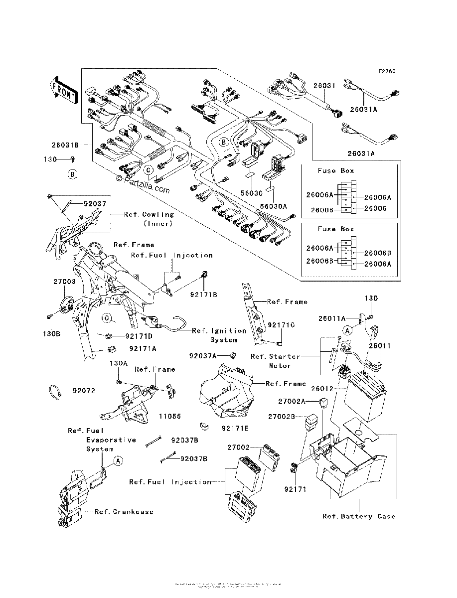 Diagrama de CHASSIS ELECTRICAL EQUIPMENT