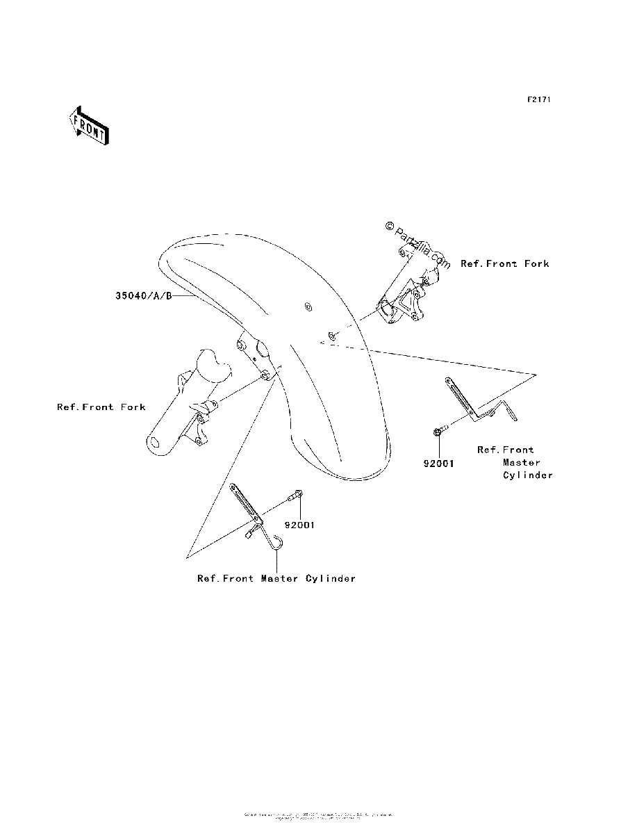 Diagrama de FRONT FENDER S