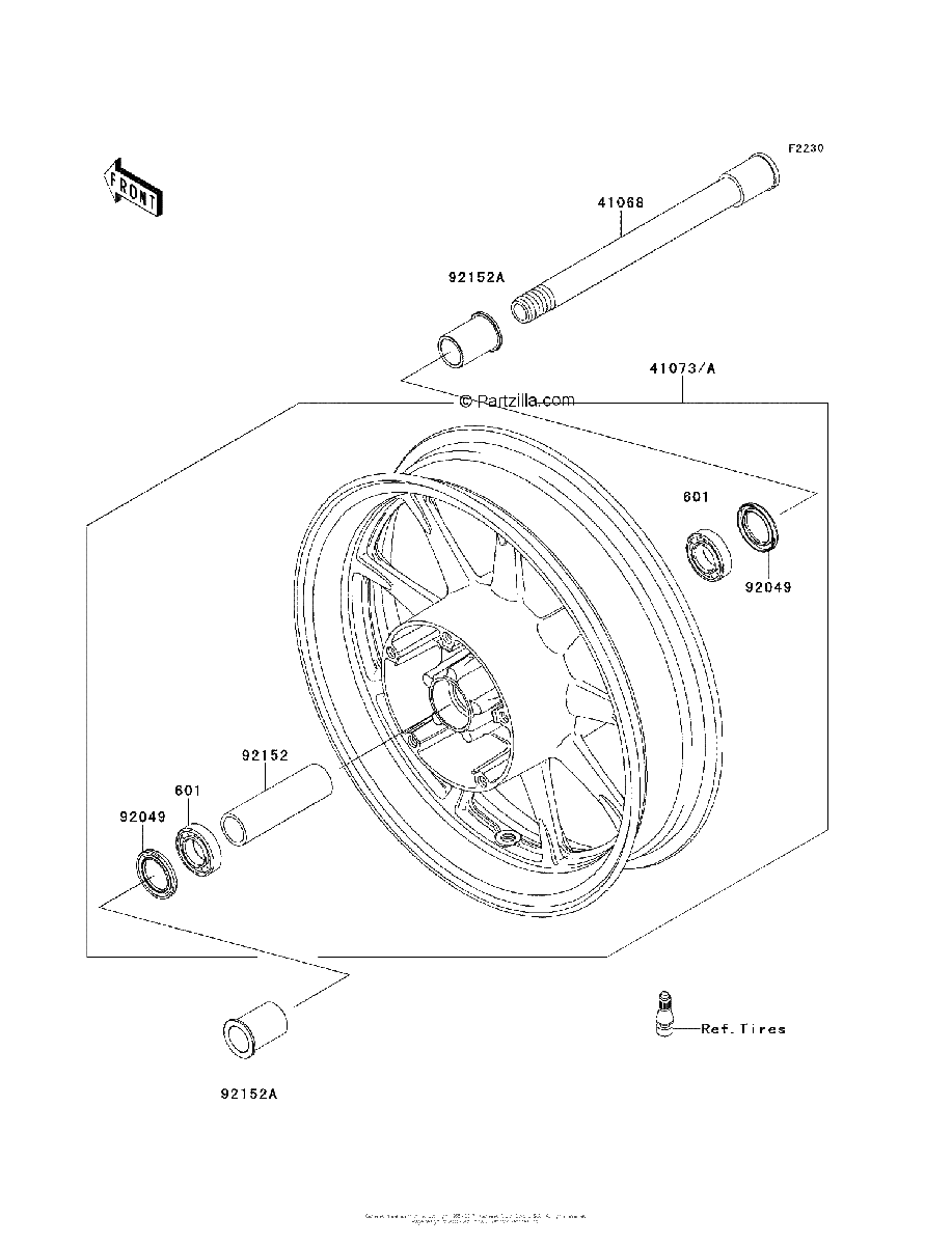 Diagrama de FRONT WHEEL