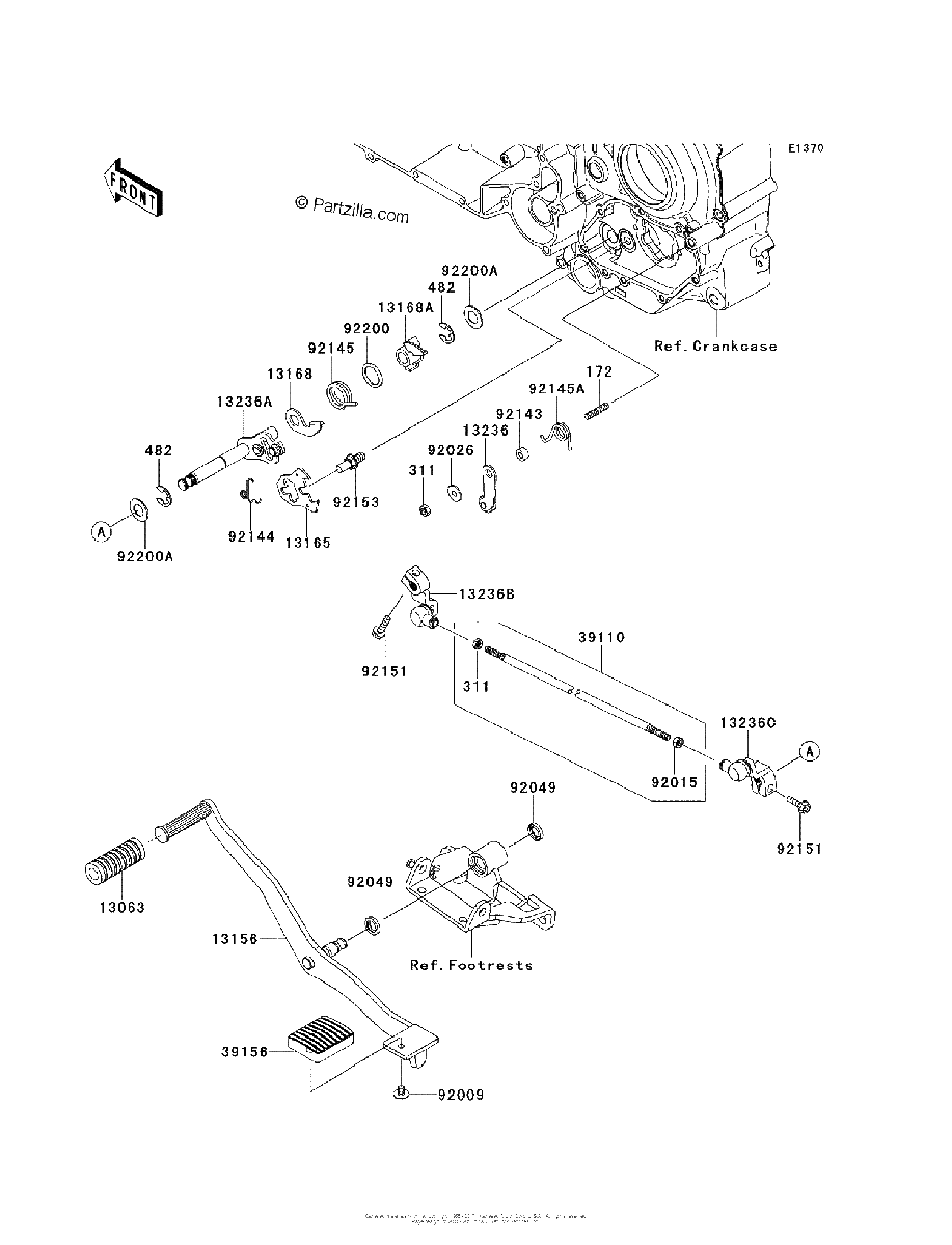Diagrama de GEAR CHANGE MECHANISM