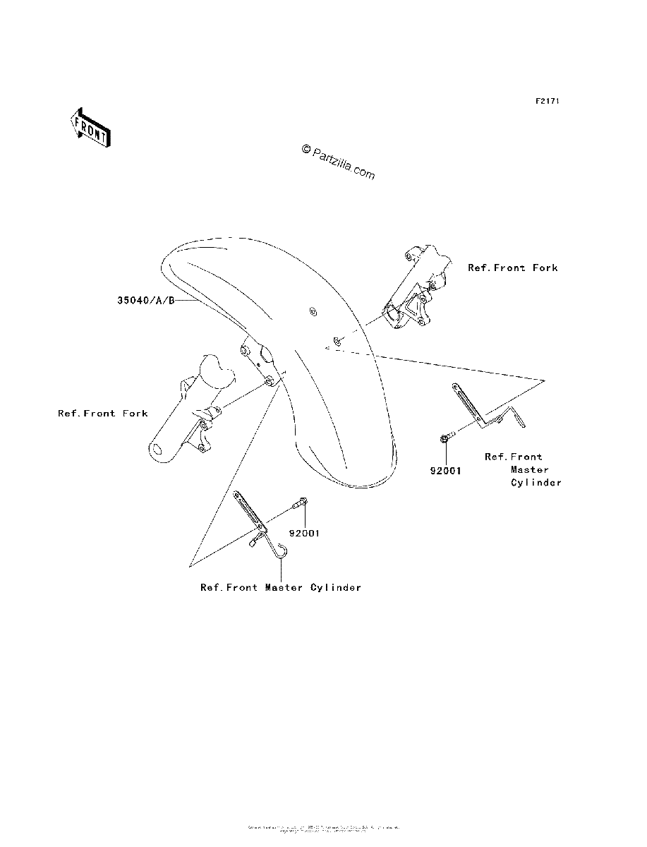 Diagrama de FRONT FENDER S