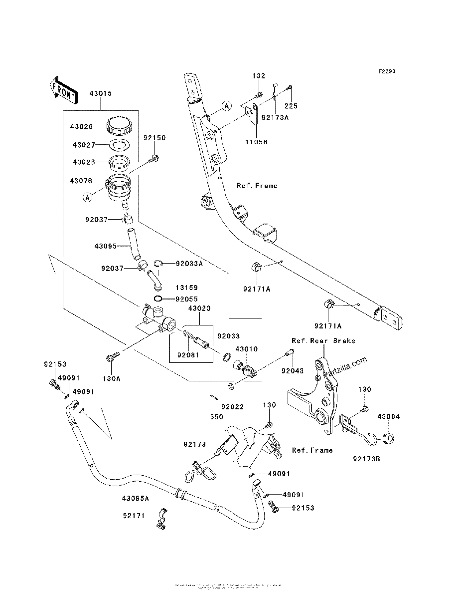 Diagrama de REAR MASTER CYLINDER