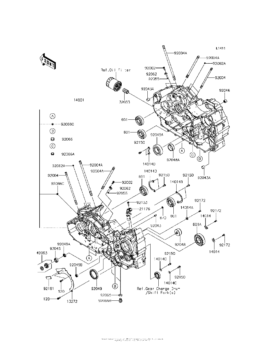 Diagrama de CRANKCASE