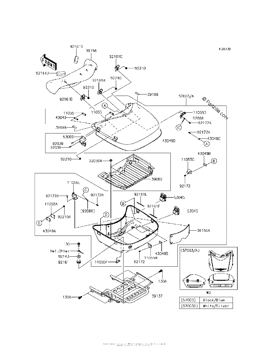 Diagrama de SADDLEBAGS TRUNK BDF