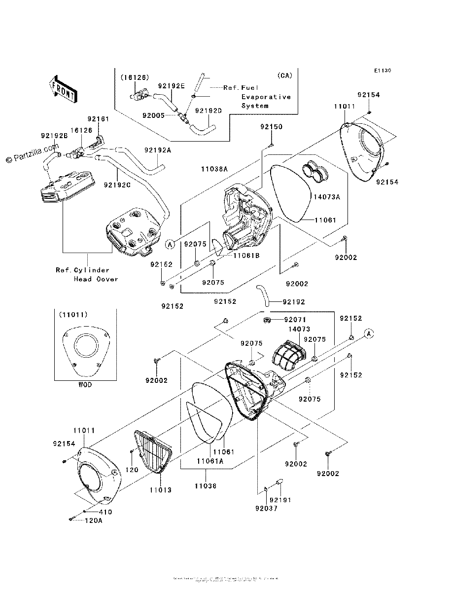 Diagrama de AIR CLEANER