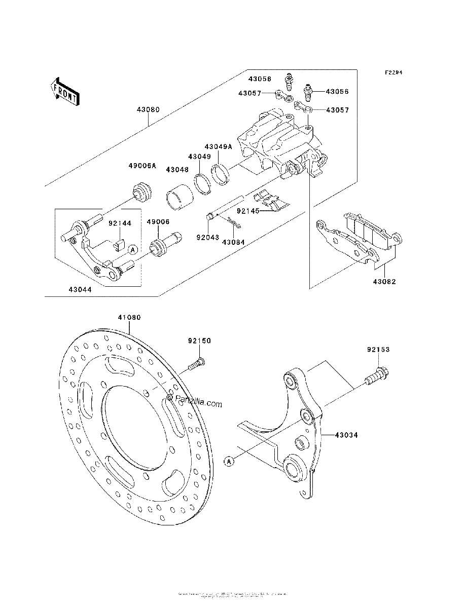 Diagrama de REAR BRAKE