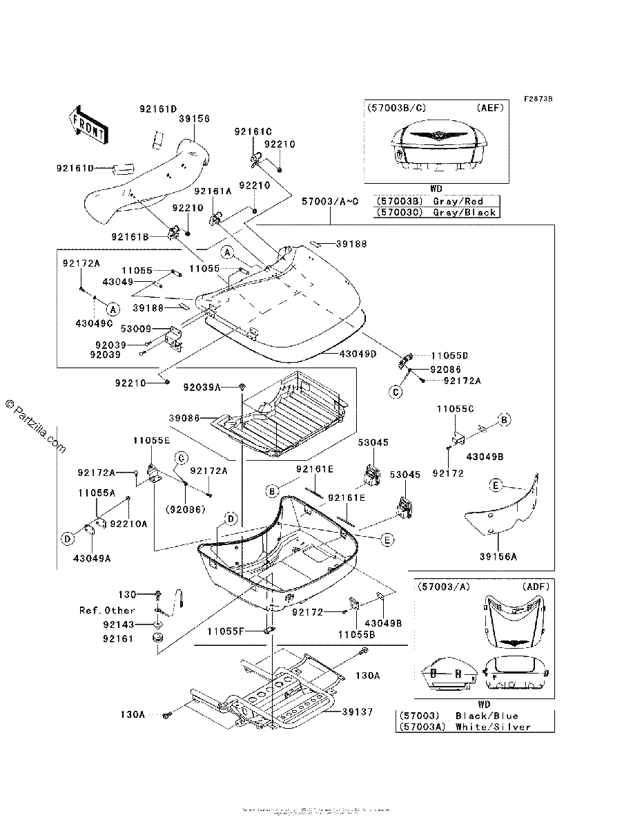 Diagrama de SADDLEBAGS TRUNK