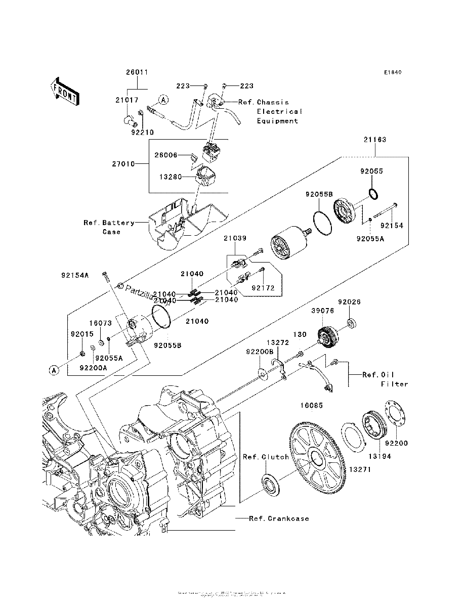 Diagrama de STARTER MOTOR
