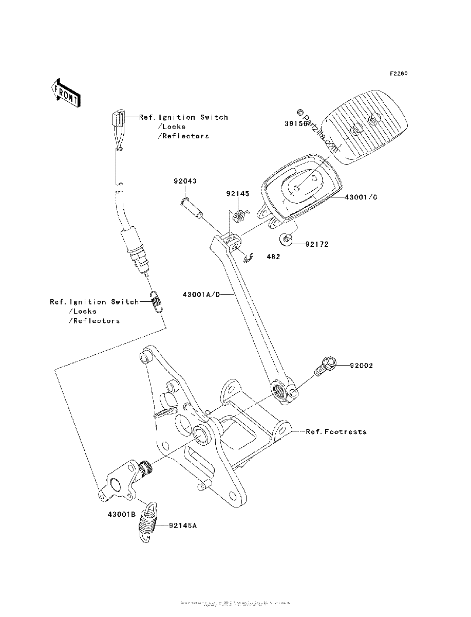 Diagrama de BRAKE PEDAL TORQUE LINK