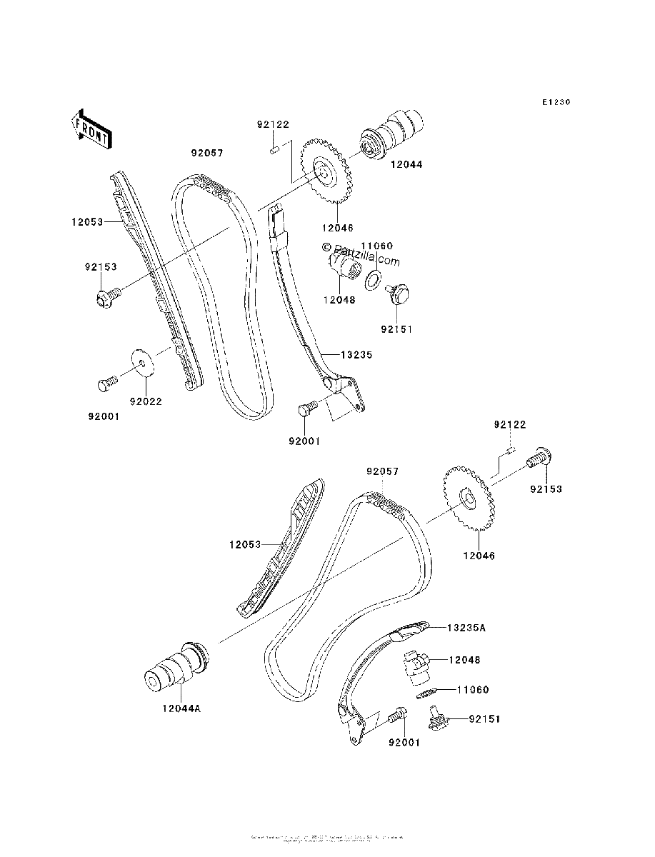 Diagrama de CAMSHAFT S TENSIONER