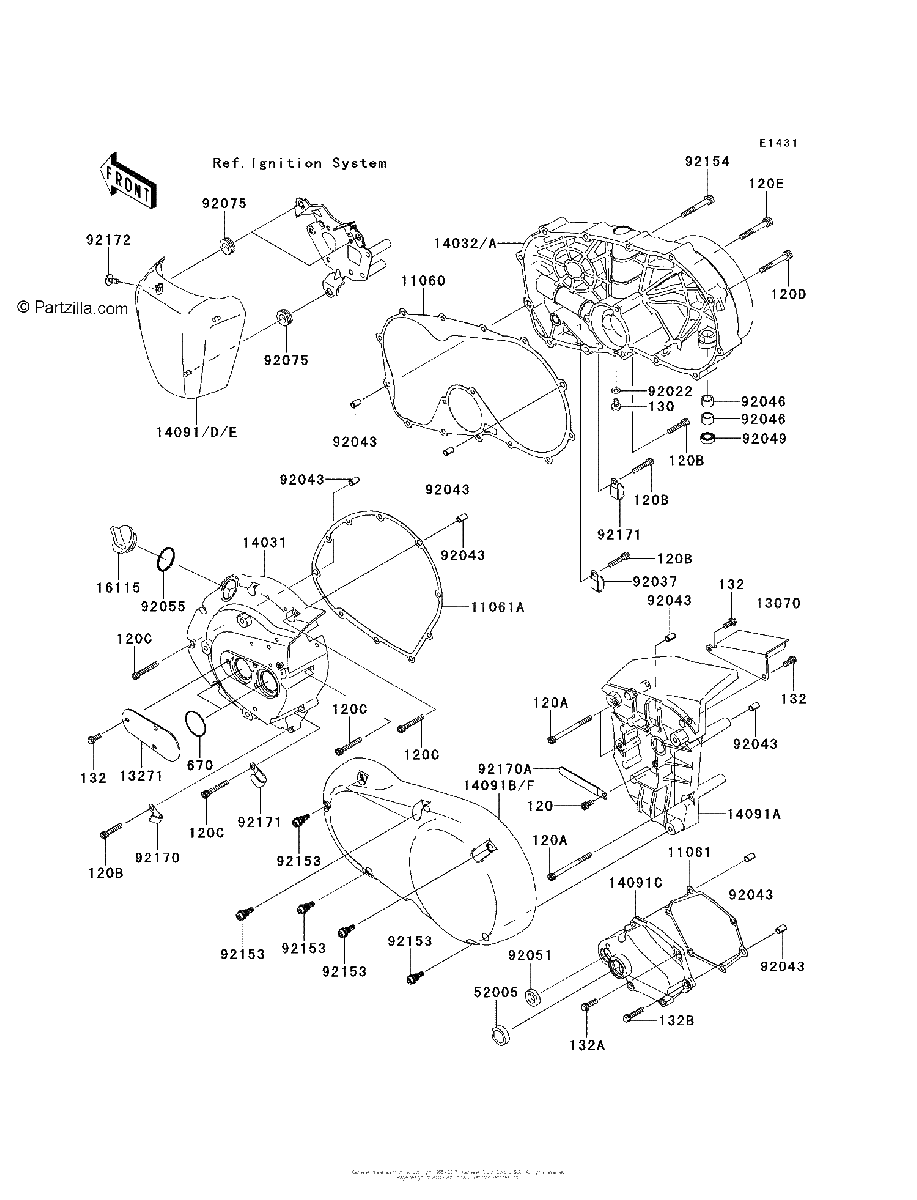 Diagrama de ENGINE COVER S