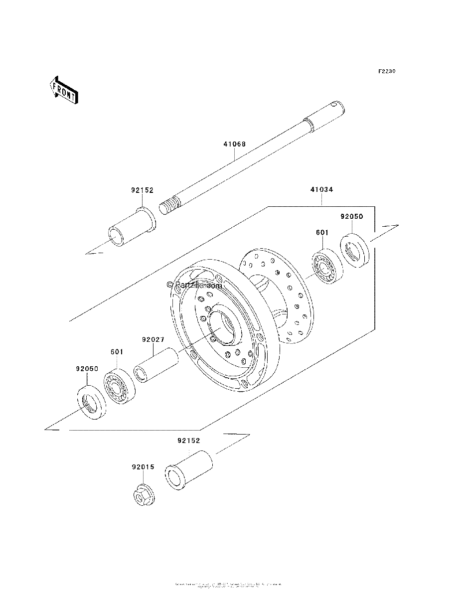 Diagrama de FRONT WHEEL