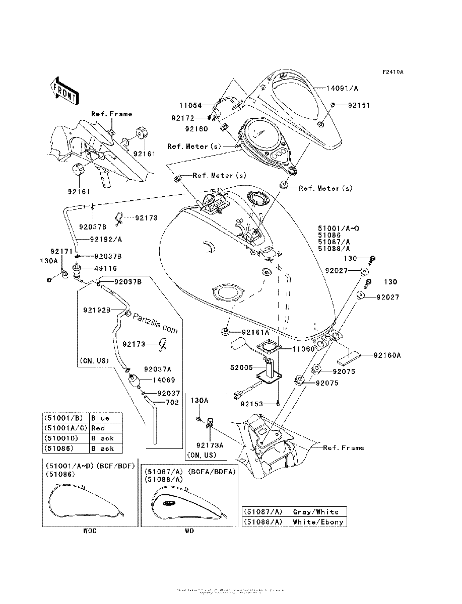 Diagrama de FUEL TANK BCF BDFA