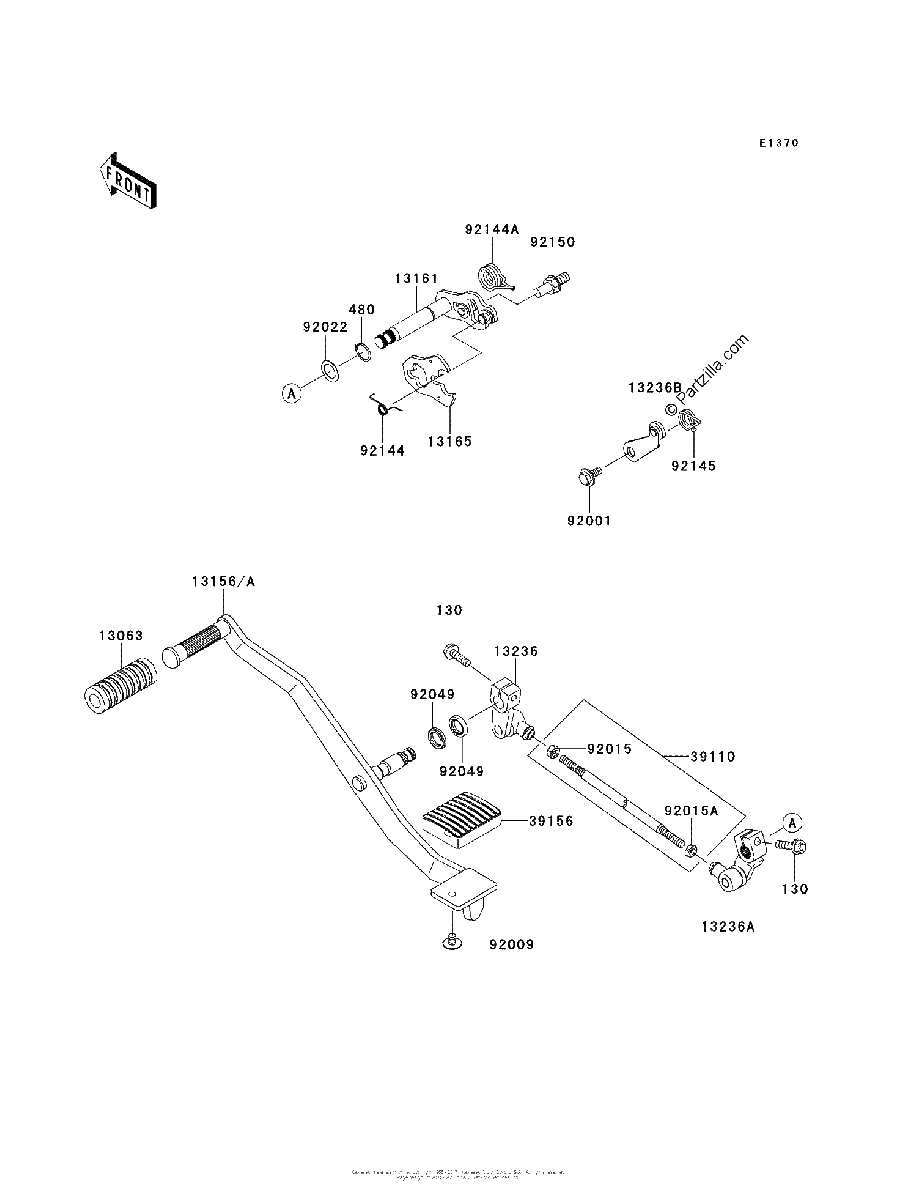 Diagrama de GEAR CHANGE MECHANISM