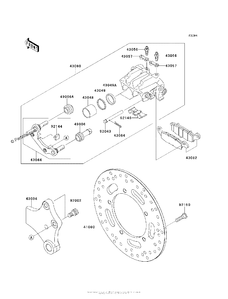 Diagrama de REAR BRAKE
