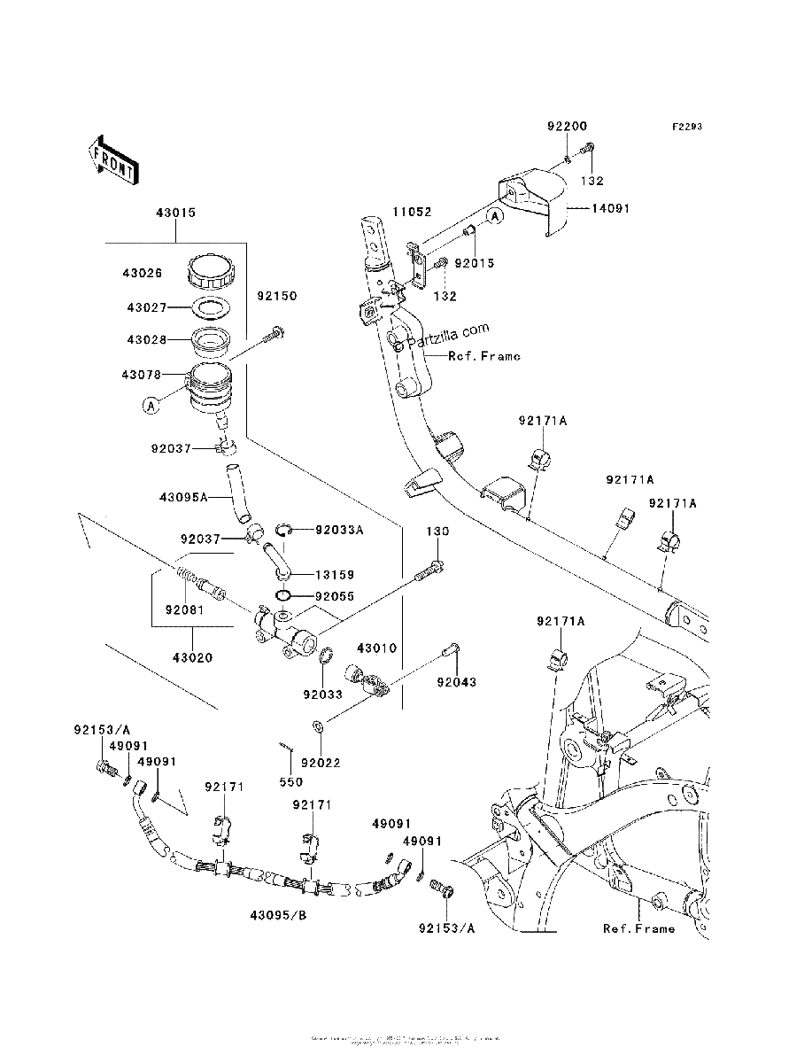 Diagrama de REAR MASTER CYLINDER