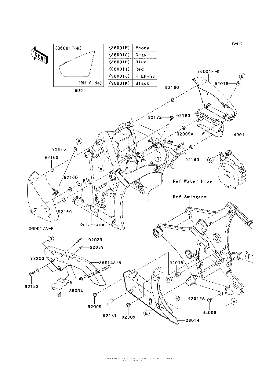 Diagrama de SIDE COVERS CHAIN COVER