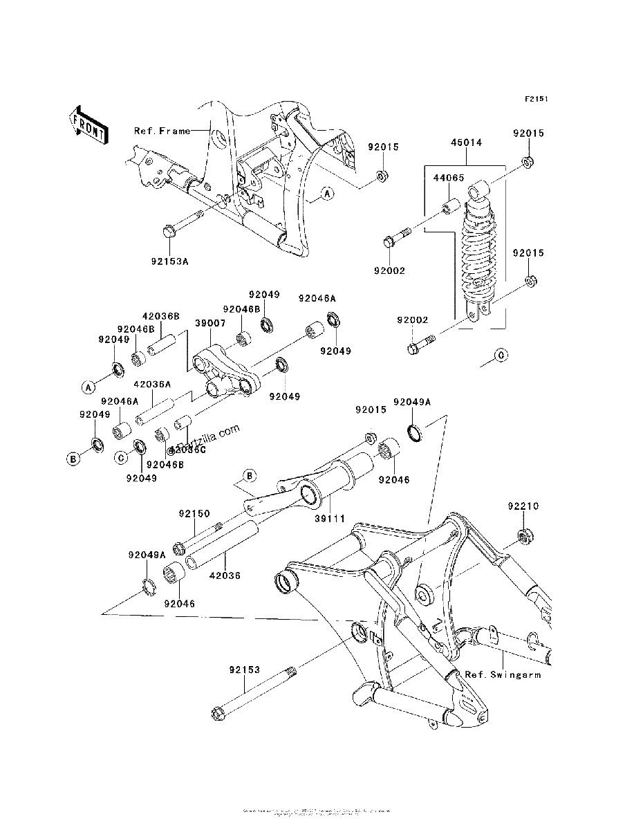 Diagrama de SUSPENSION SHOCK ABSORBER