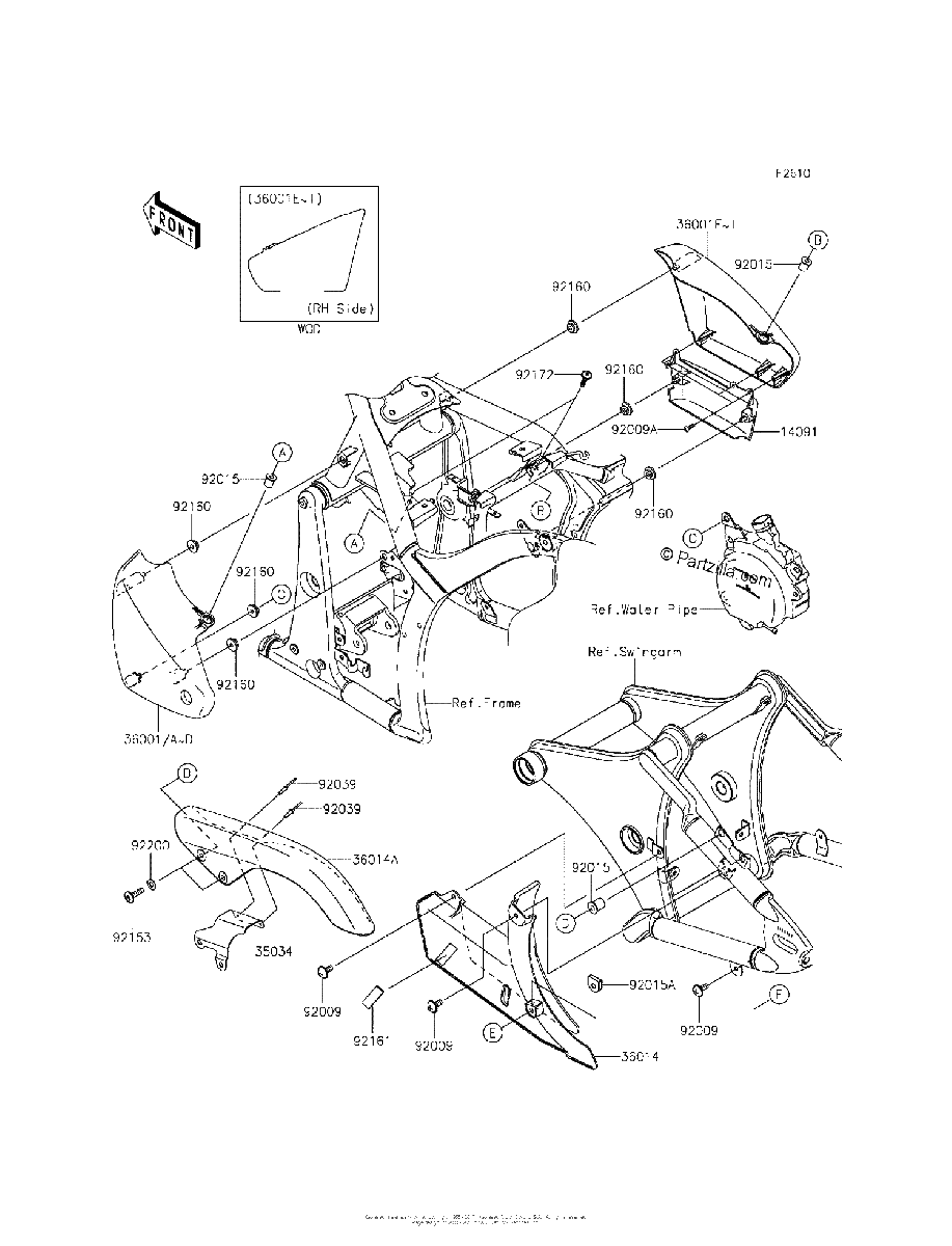 Diagrama de SIDE COVERS CHAIN COVER