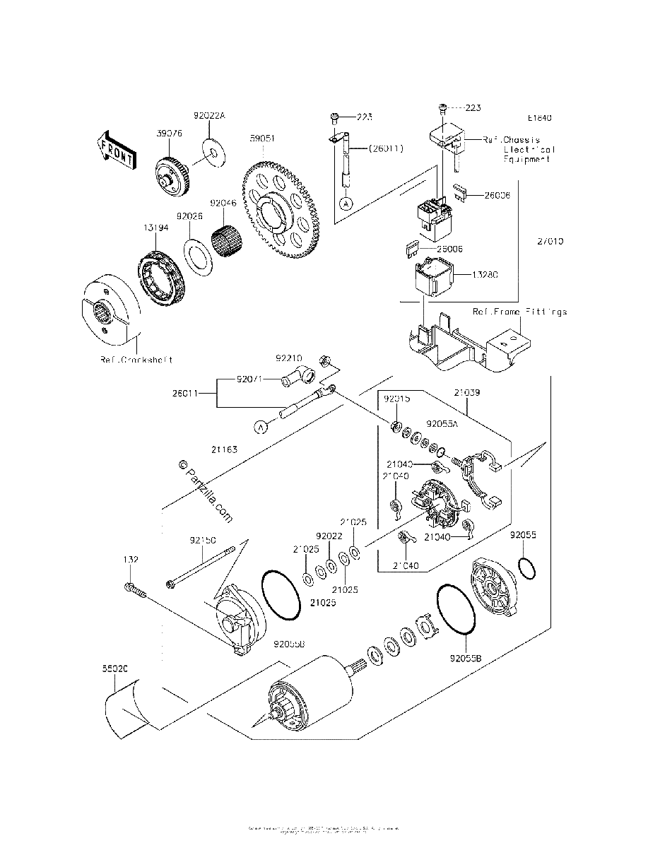 Diagrama de STARTER MOTOR