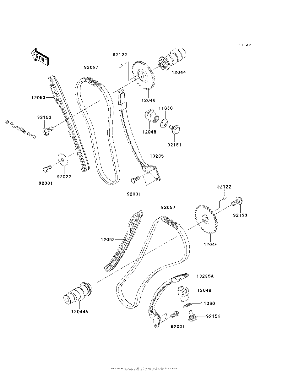 Diagrama de CAMSHAFT S TENSIONER
