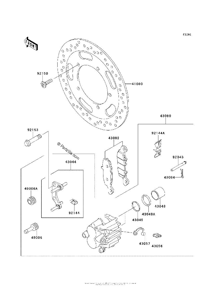 Diagrama de FRONT BRAKE